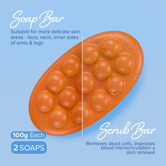 MAREE apricot seed scrub bar for gentle exfoliation