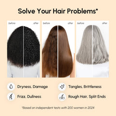 MAREE mask with jojoba oil imagery suggests smoothing hydration for frizz-prone hair