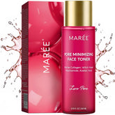 MAREE Pore Minimizer bottle close-up showing a pore-refining, gentle facial toner.