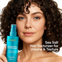 MAREE Texture Spray application demonstrating easy styling with movable, non-sticky hold