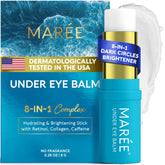 MAREE under eye balm stick packaging close-up highlighting premium branding for daily use