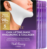 MAREE V Line lifting mask hugs chin and jawline for a more defined contour.