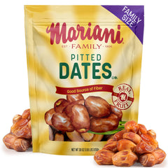 Mariani dried pitted dates 30oz bulk for snacking and baking