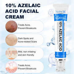 Marianp Azelaic Acid 10% Cream swirl texture softens tone