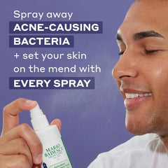 Close-up of HOCl spray mist dispensing for post-workout refreshment