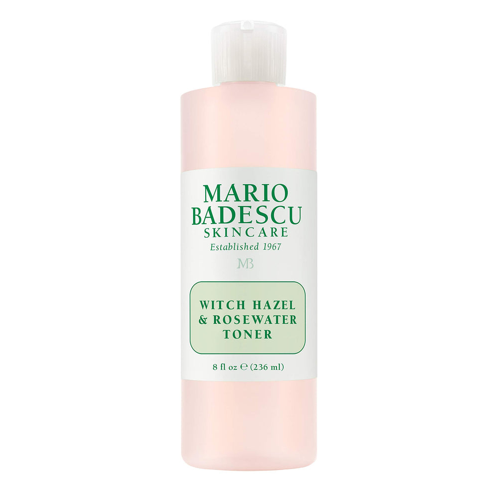 Mario Badescu Witch Hazel & Rosewater Toner bottle for gentle cleansing and clarity