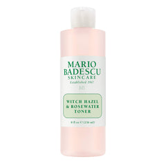 Mario Badescu Witch Hazel & Rosewater Toner bottle for gentle cleansing and clarity