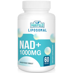 Maripolio Liposomal NAD+ bottle with high-potency formula for daily energy support.