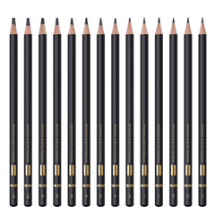MARKART graphite pencils range 12B–4H for dynamic tones and textures.