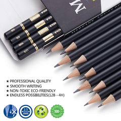 MARKART pencils offer smooth lead and break resistance for easy sharpening.