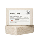Marlowe No.102 Oud Wood exfoliating bar for smoother skin.