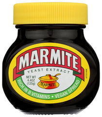 Marmite yeast extract 2-pack on shelf, convenient pantry staple for versatile cooking.