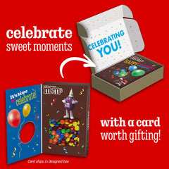 Mars M&M'S Milk Chocolate Card-and-Candy Combo ideal for quick, heartfelt celebrations.