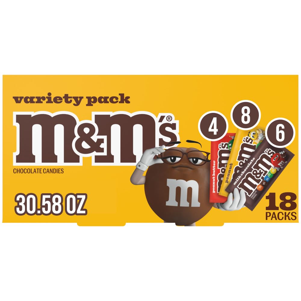 Mars M&M'S Milk Chocolate variety pack on display for gifts