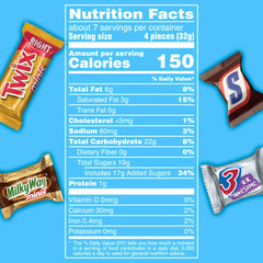 A close-up of Mars Snickers mini-bars, a tasty on-the-go snack option.