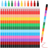 Marspark stackable crayons pack featuring 20 pieces in vibrant colors for creative play.