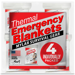 Mart Cobra emergency blanket folded compact for quick storage in bags