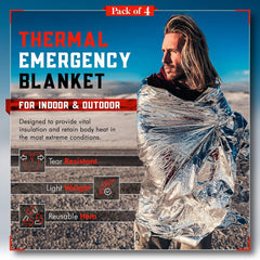 Mart Cobra space Mylar blanket unfolded to 82 by 52 inches for versatile warmth