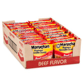 Maruchan Beef Ramen bowl steaming, comforting quick meal for busy days.