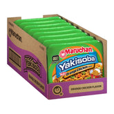 Maruchan Yakisoba Orange Chicken package, easy meal option for busy days.