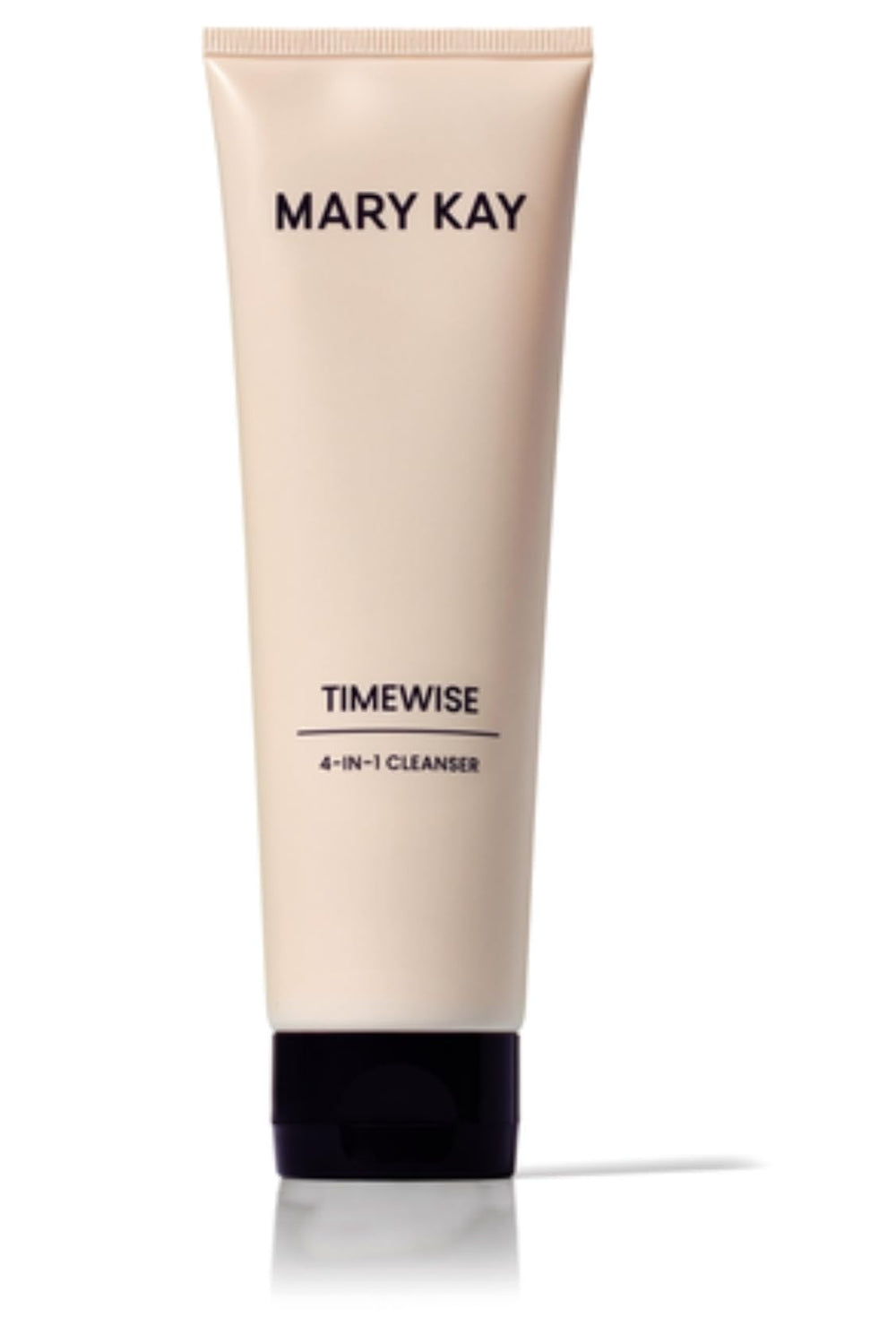 Mary Kay Timewise 4-In-1 Cleanser bottle pour showing gentle cleansing for dry skin