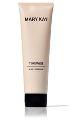 Mary Kay Timewise 4-In-1 Cleanser bottle pour showing gentle cleansing for dry skin
