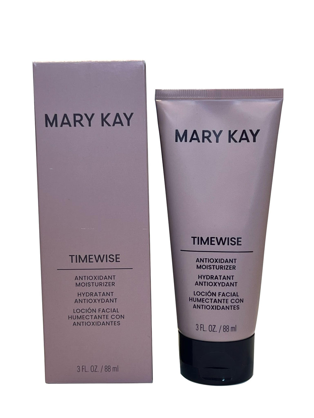 Mary Kay Timewise moisturizer jar showing long-lasting hydration for smoother skin