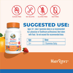 MaryRuth's strawberry-papaya gummies close-up emphasizes enjoyable daily chew