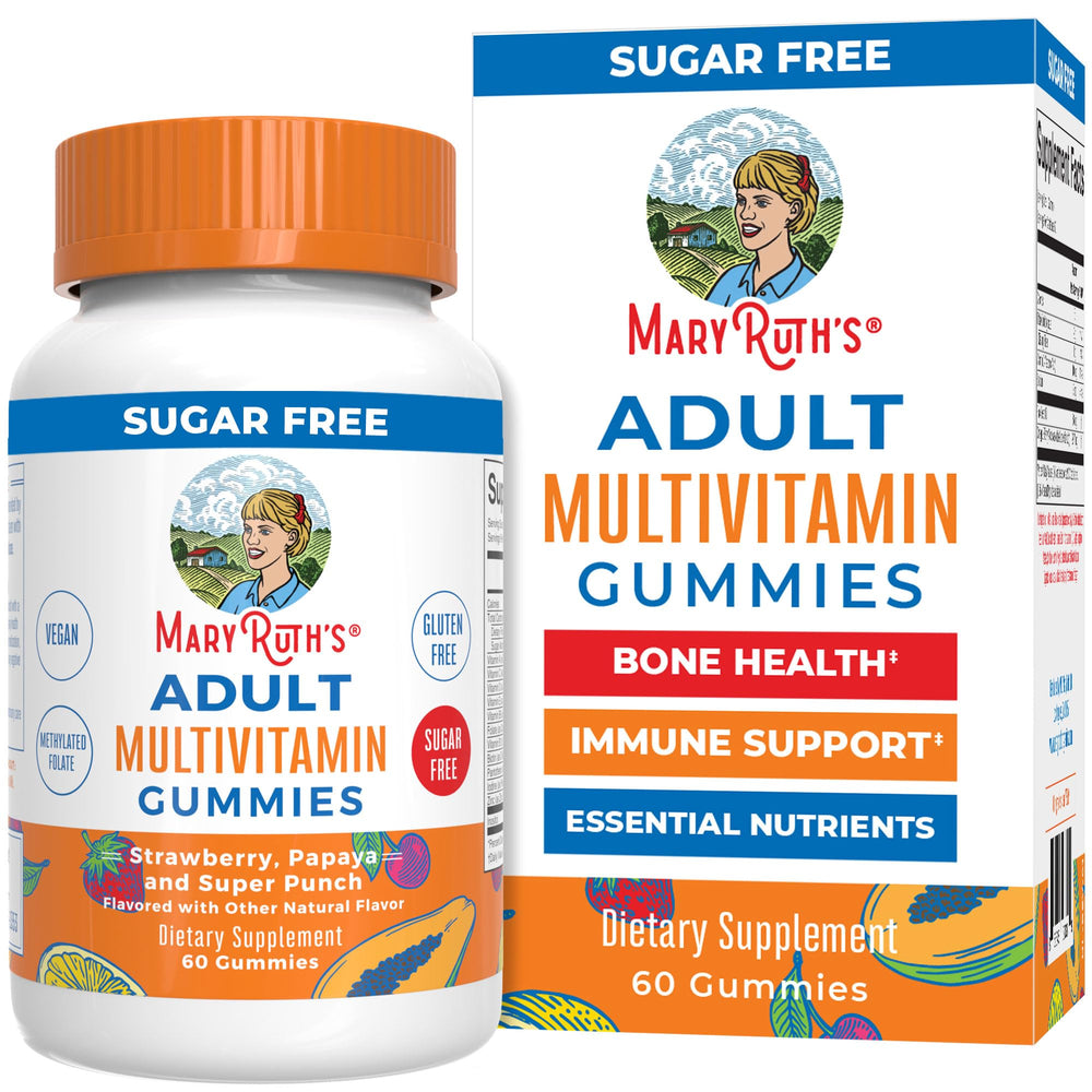 MaryRuth's adult multivitamin strawberry-papaya gummies support daily immune wellness