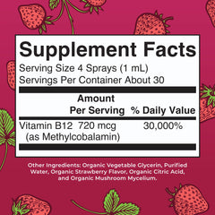 MARYRUTH'S B12 spray dispenser action for quick daily use.