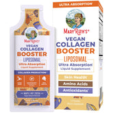 MaryRuth's Collagen Booster Liposomal bottle showing vegan formula for skin support