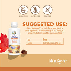MaryRuth's Collagen Booster liposomal closeup showing creamy texture.