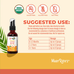 MaryRuth's D3+K2 spray for adults showing simple morning intake.