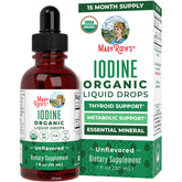 MaryRuth's iodine drops bottle on counter for daily mineral intake