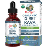 MaryRuth's Kava Root Liquid Extract bottle shown for calm support and easy dosing.