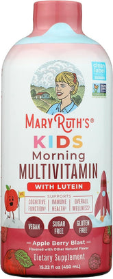 MARYRUTH'S Kids Liquid Morning Multivitamin bottle for easy daily nutrition.