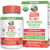 MARYRUTH'S Kids multivitamin gummies berry bottle supports daily wellness with tasty organic nutrition