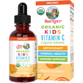 MARYRUTH'S Kids Vitamin C Drops bottle close-up with orange-vanilla flavor for immune support.