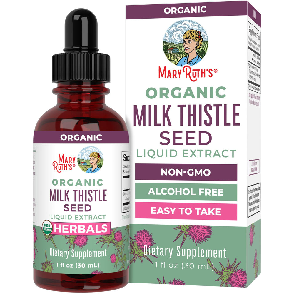 MARYRUTH'S milk thistle drops bottle for easy daily use