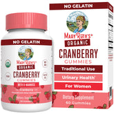 MaryRuth's Organic Cranberry Gummies bottle pour showing daily dosage for urinary health support