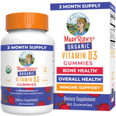 MaryRuth's Organic Vitamin D3 Gummies bottle front for family immune support