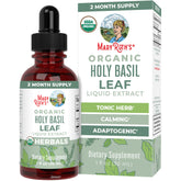 MARYRUTH'S Organics Holy Basil Sugar Free bottle shown for stress support potential