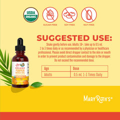 MaryRuth's Organics Pumpkin Seed Oil drops with dropper cap for clean dosing