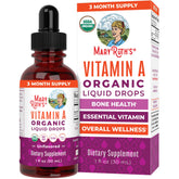 MaryRuth's Organics Vitamin A Drops bottle on kitchen counter for daily supplementation