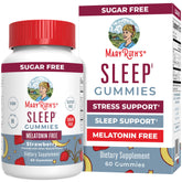 MARYRUTH'S Sleep Gummies strawberry closeup for calming mood support.