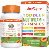 MARYRUTH'S sugar free kids bottle front — tasty daily vitamins for toddlers.
