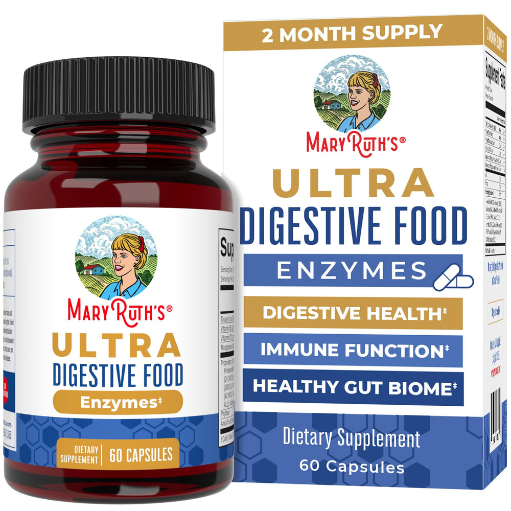 MaryRuth's Ultra Digestive Enzymes bottle front for digestion support
