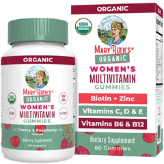 MaryRuth's women's multivitamin gummies bottle highlights daily immune support.