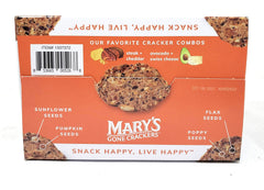 Mary's Gone Crackers Organic crackers on a plate, ideal for quick, crisp snacking