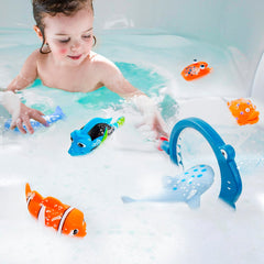 Masagotti marine creature figures floating for engaging bath play